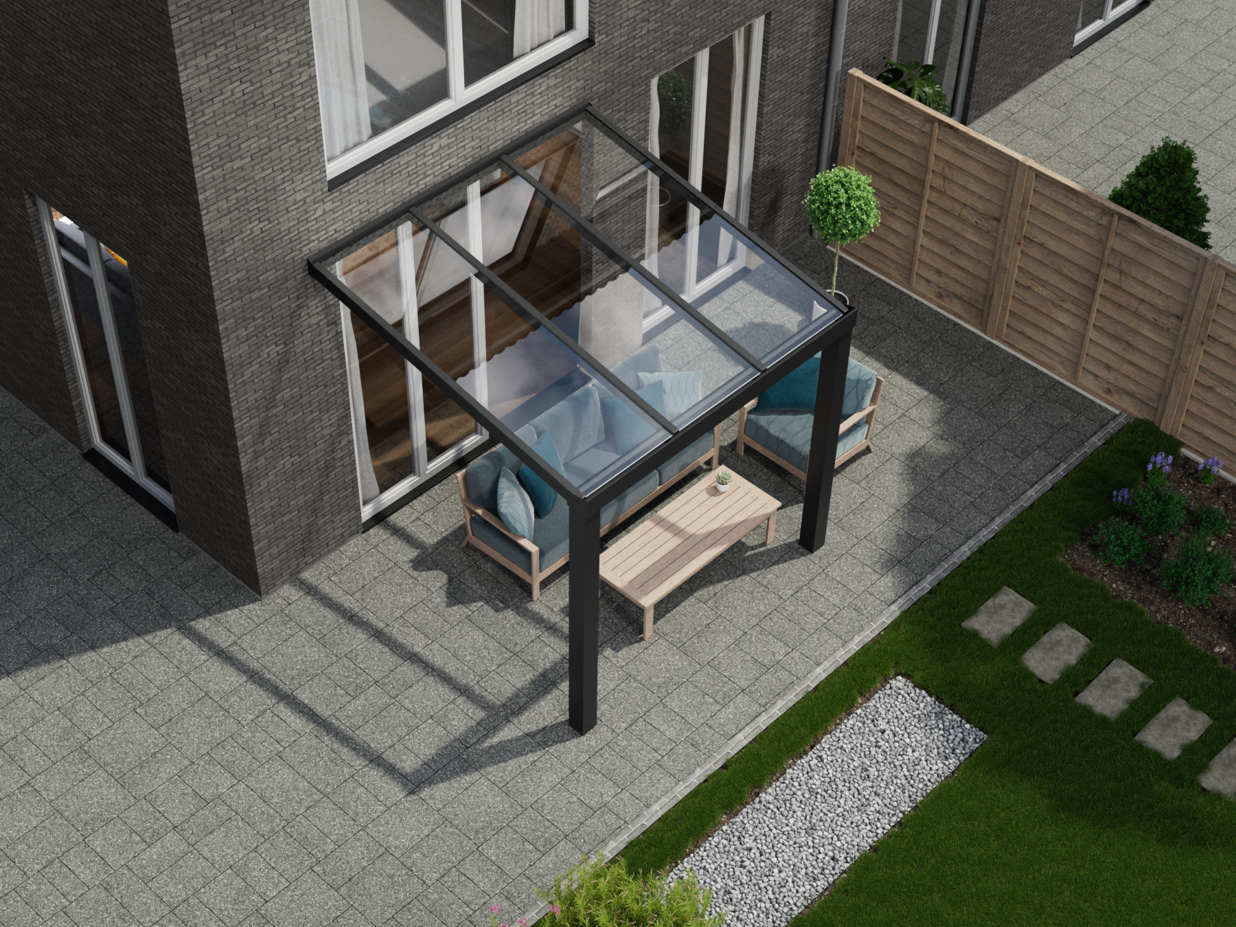 Véranda 3,06 m – Verre