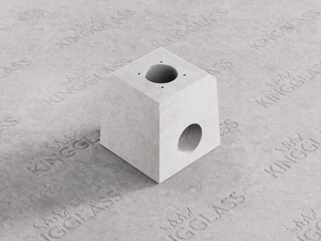 Kit Plot béton pour fondation avec descente d'eau pluviale