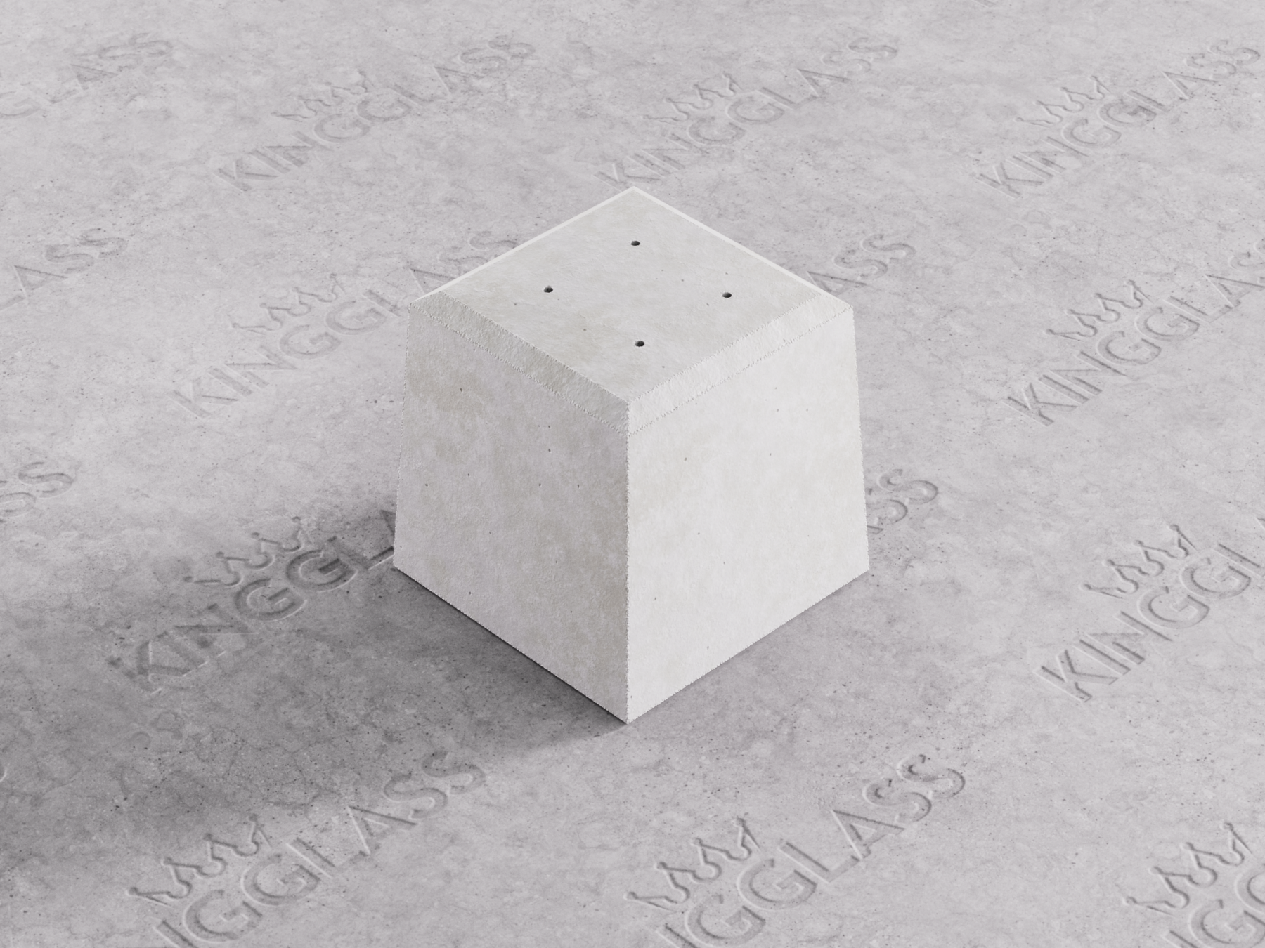 Kit Plot béton pour fondation avec descente d'eau pluviale