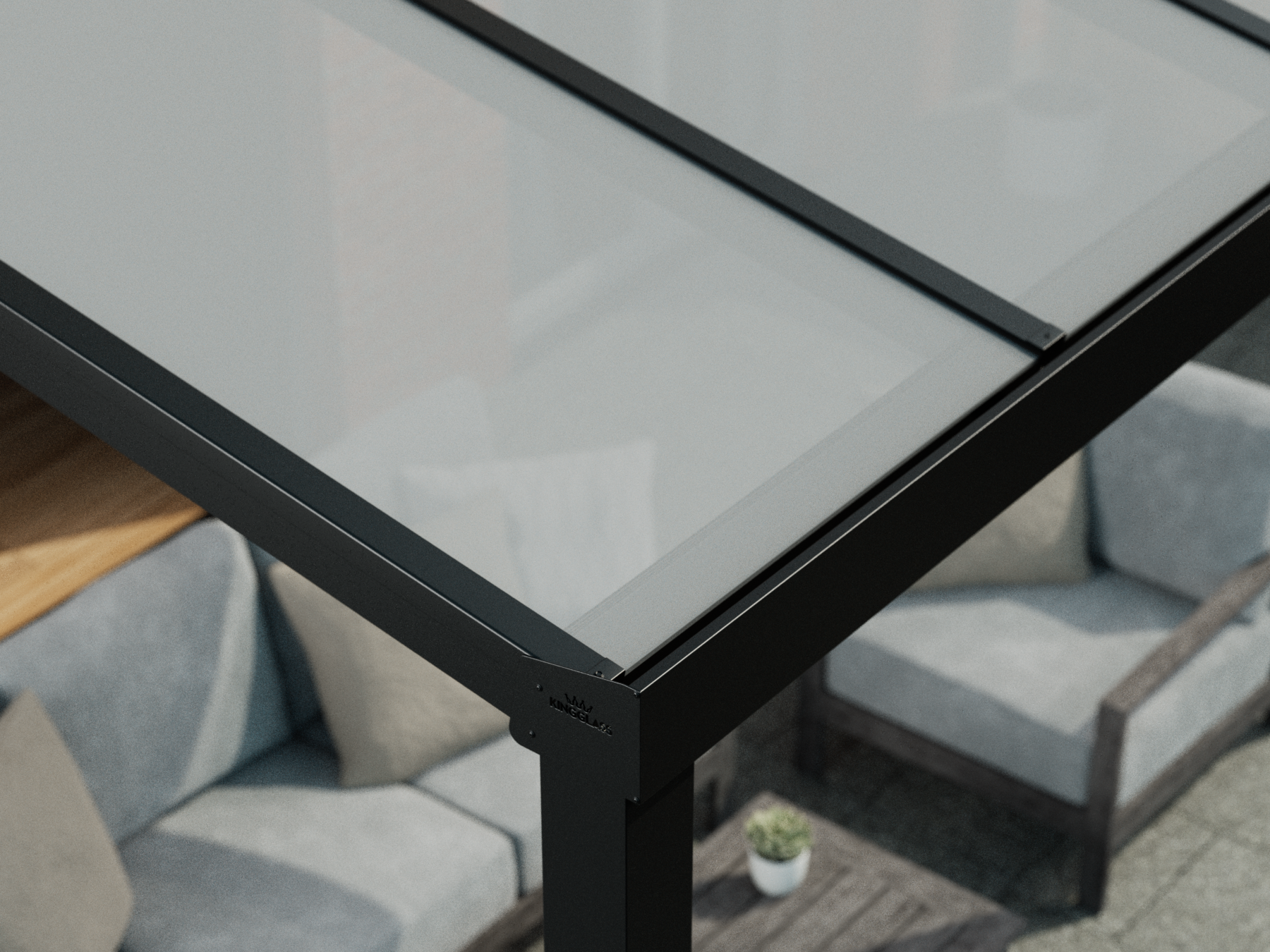 Verre de toiture opale