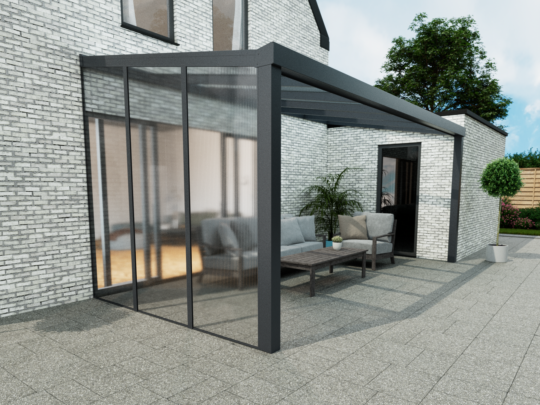 Paroi latérale en polycarbonate